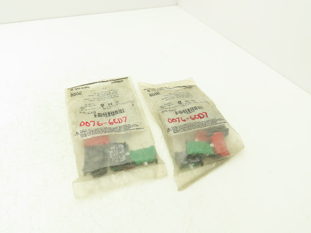 Allen Bradley 800E-3LX22 Contact Cartridge Block 2NO 2NC Ser B Lot of 2