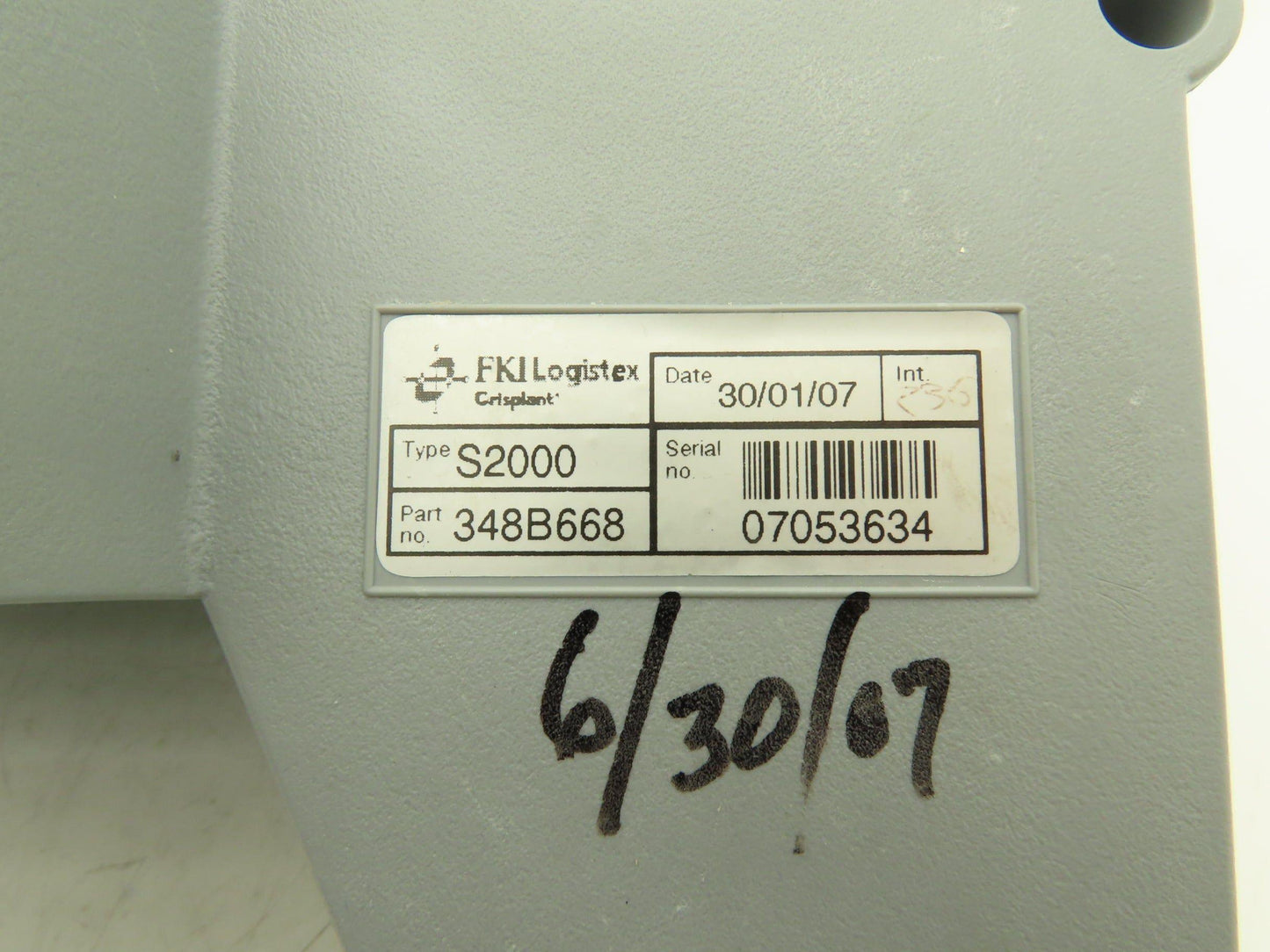 FKI Logistex Crisplant S2000 Sorter Conveyor Tilt Deck Tray Tipper Gray