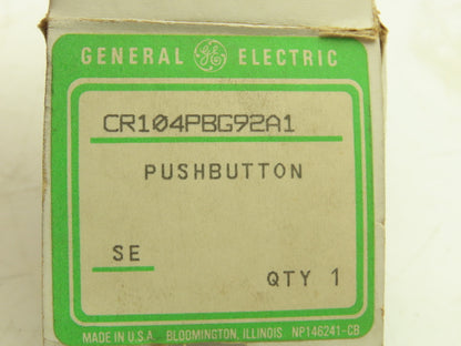 General Electric CR104PBG92A1 Pushbutton Switch Momentary 30mm