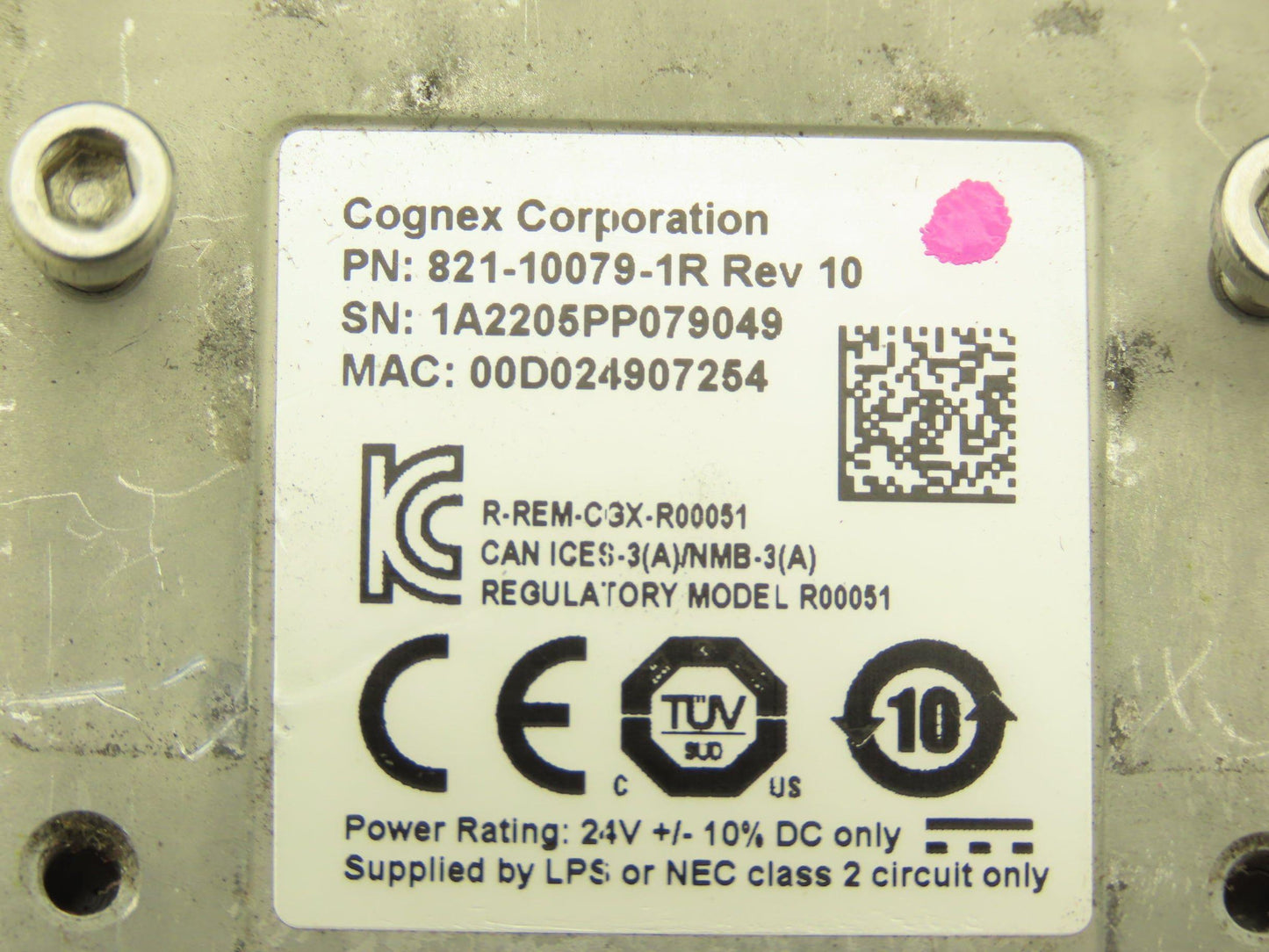 Cognex DM374QL DataMan Fixed Mount Barcode Reader W/High Powered Torch