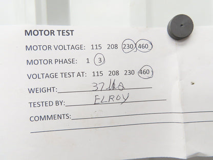 U.S. Electrical Motors TORQube AC Gearmotor 3/4Hp 460V 10:1 Ratio 175rpm RH 56C