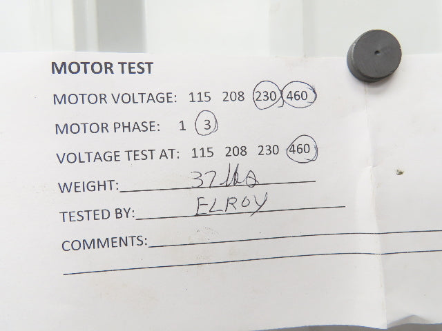 U.S. Electrical Motors TORQube AC Gearmotor 3/4Hp 460V 10:1 Ratio 175rpm RH 56C