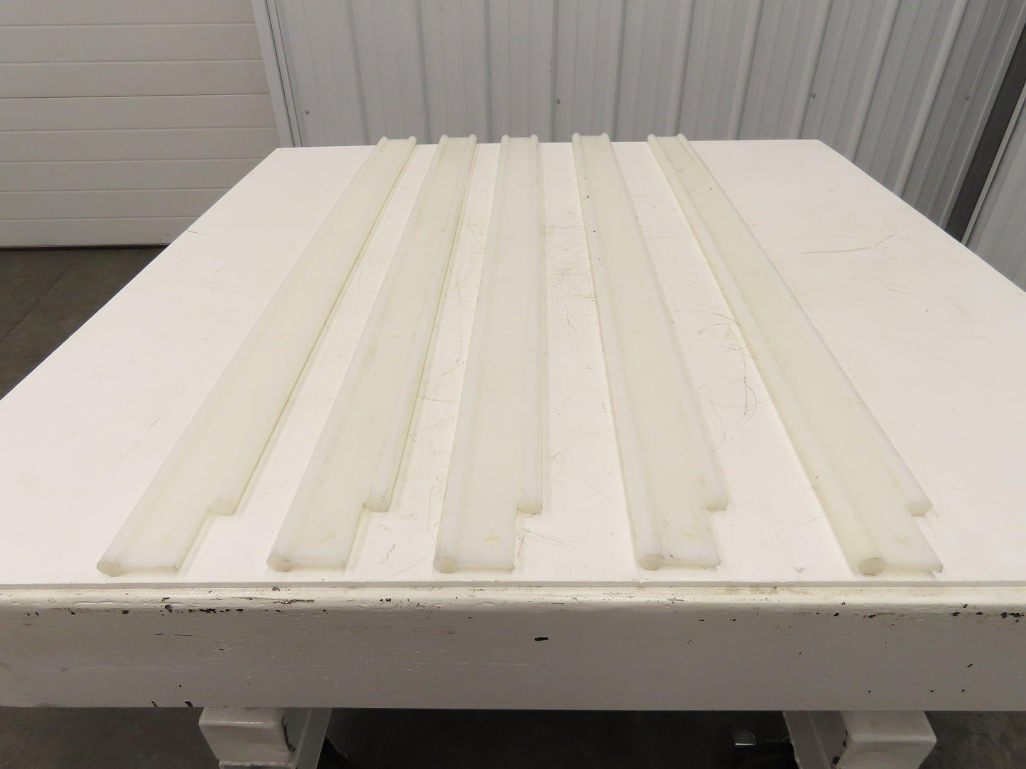 PTFE Conveyor Nylon Slide Guard 3/4"Dia Edge 3-1/2"Height 47-1/2"Length Lot of 5