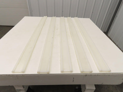 PTFE Conveyor Nylon Slide Guard 3/4"Dia Edge 3-1/2"Height 47-1/2"Length Lot of 5