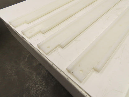 PTFE Conveyor Nylon Slide Guard 3/4"Dia Edge 3-1/2"Height 47-1/2"Length Lot of 5