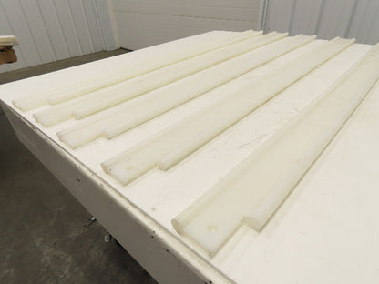 PTFE Conveyor Nylon Slide Guard 3/4"Dia Edge 3-1/2"Height 47-1/2"Length Lot of 5
