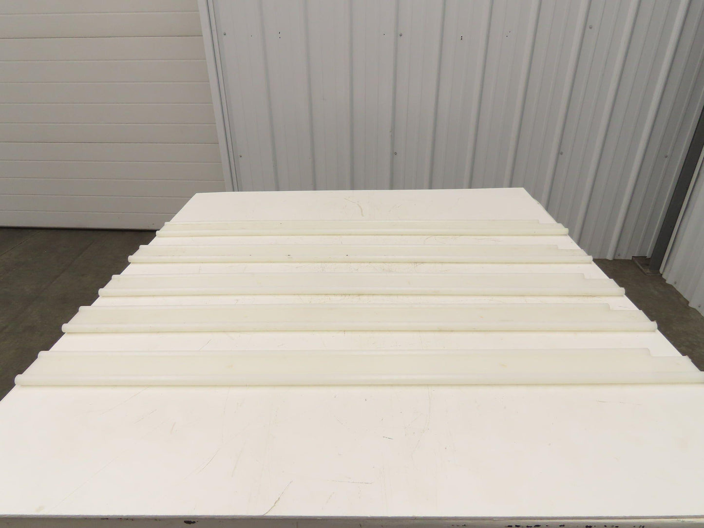 PTFE Conveyor Nylon Slide Guard 3/4"Dia Edge 3-1/2"Height 47-1/2"Length Lot of 5