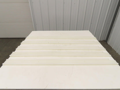 PTFE Conveyor Nylon Slide Guard 3/4"Dia Edge 3-1/2"Height 47-1/2"Length Lot of 5