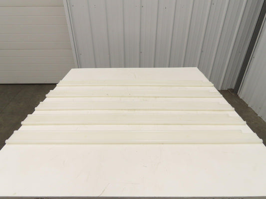 PTFE Conveyor Nylon Slide Guard 3/4"Dia Edge 3-1/2"Height 47-1/2"Length Lot of 5