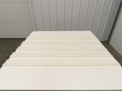 PTFE Conveyor Nylon Slide Guard 3/4"Dia Edge 3-1/2"Height 47-1/2"Length Lot of 5
