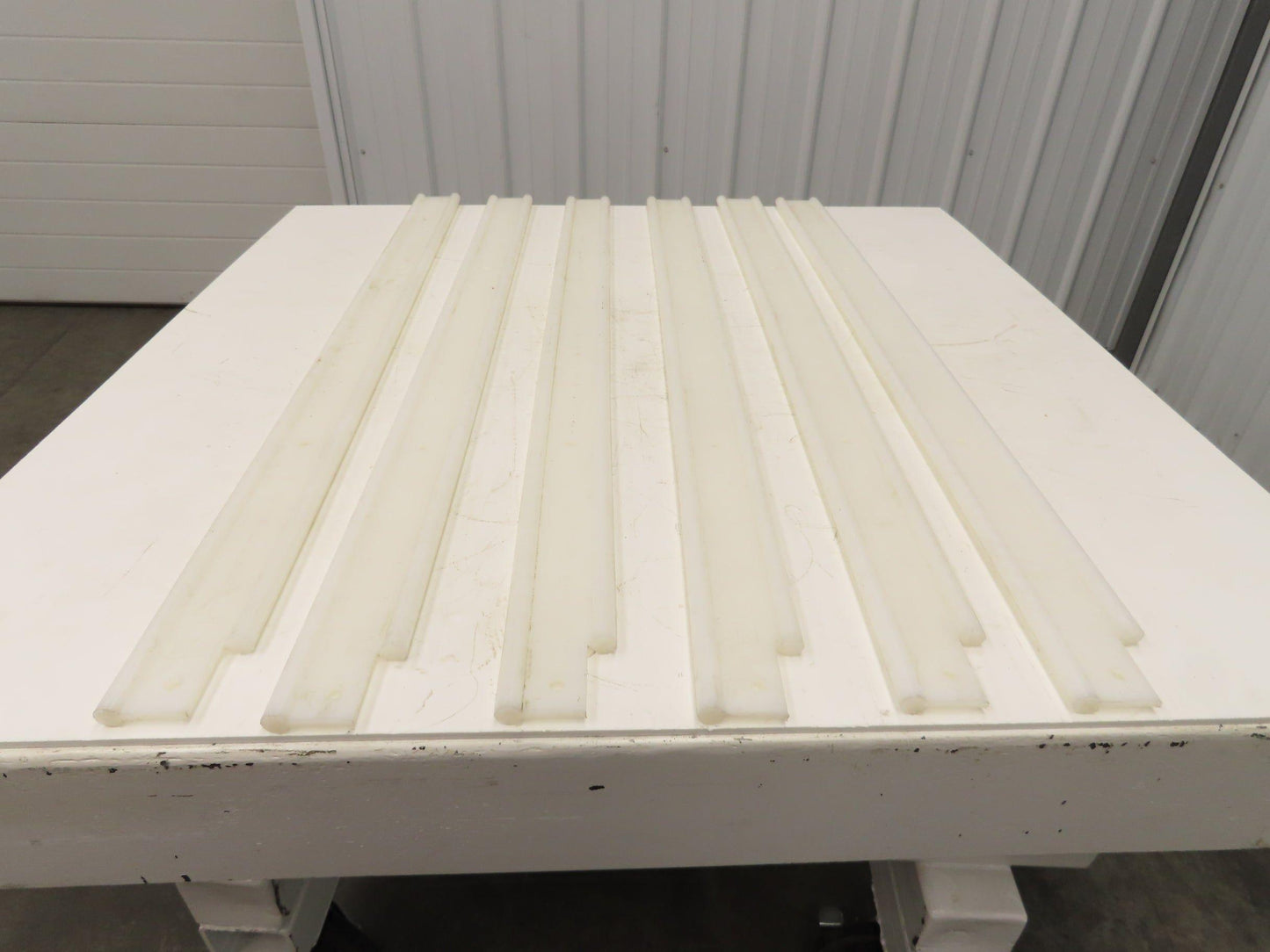 PTFE Conveyor Nylon Slide Guard 3/4"Dia Edge 3-1/2"Height 47-1/2"Length Lot of 6