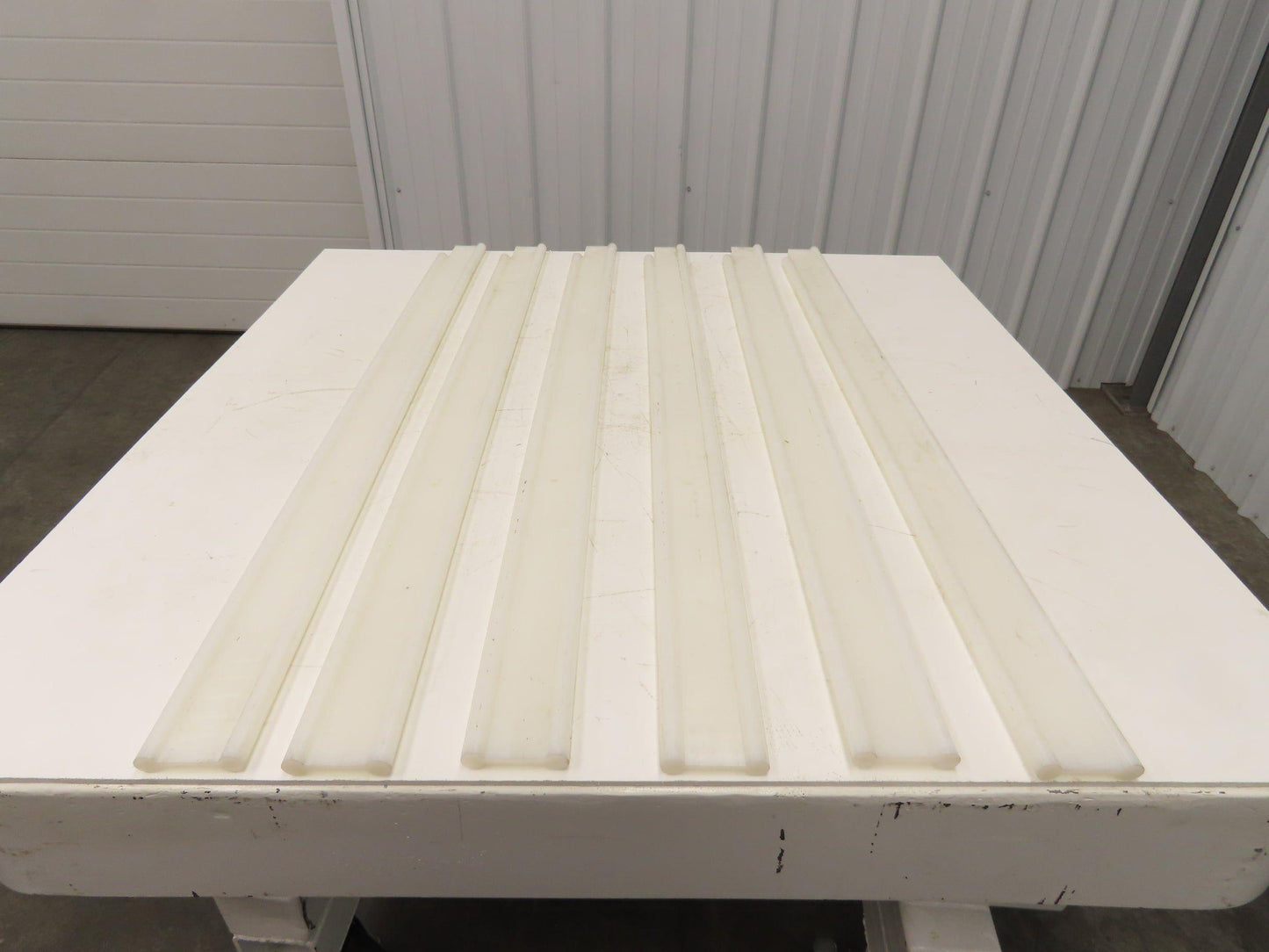 PTFE Conveyor Nylon Slide Guard 3/4"Dia Edge 3-1/2"Height 47-1/2"Length Lot of 6