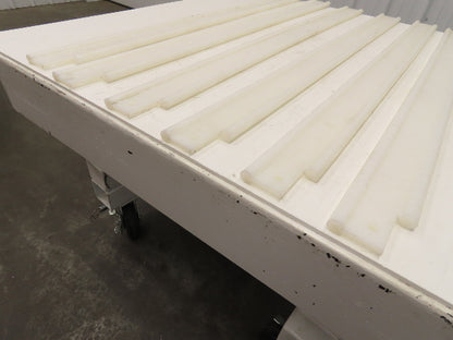 PTFE Conveyor Nylon Slide Guard 3/4"Dia Edge 3-1/2"Height 47-1/2"Length Lot of 6