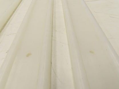 PTFE Conveyor Nylon Slide Guard 3/4"Dia Edge 3-1/2"Height 47-1/2"Length Lot of 6