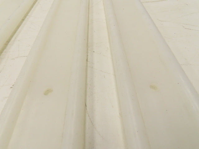 PTFE Conveyor Nylon Slide Guard 3/4"Dia Edge 3-1/2"Height 47-1/2"Length Lot of 6