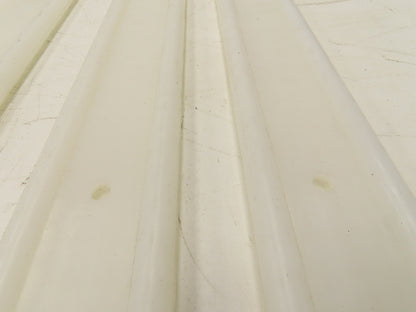 PTFE Conveyor Nylon Slide Guard 3/4"Dia Edge 3-1/2"Height 47-1/2"Length Lot of 6