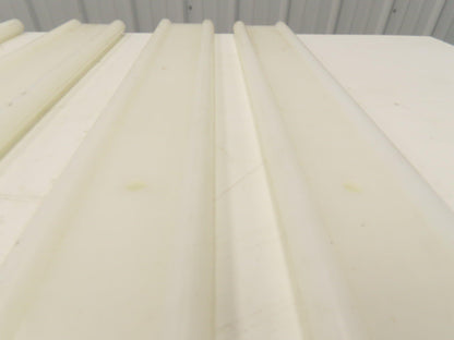 PTFE Conveyor Nylon Slide Guard 3/4"Dia Edge 3-1/2"Height 47-1/2"Length Lot of 6