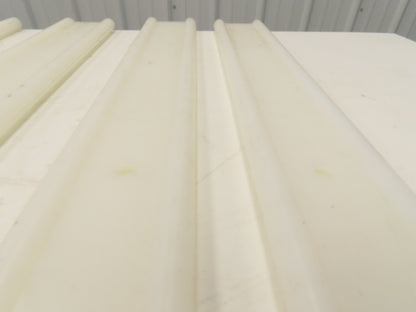 PTFE Conveyor Nylon Slide Guard 3/4"Dia Edge 3-1/2"Height 47-1/2"Length Lot of 6