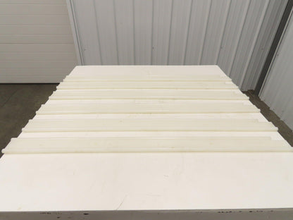 PTFE Conveyor Nylon Slide Guard 3/4"Dia Edge 3-1/2"Height 47-1/2"Length Lot of 6