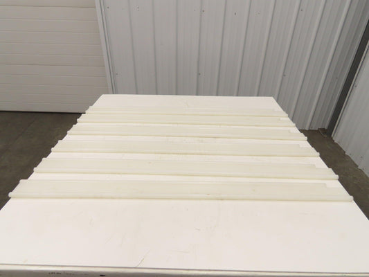 PTFE Conveyor Nylon Slide Guard 3/4"Dia Edge 3-1/2"Height 47-1/2"Length Lot of 6