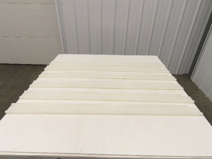 PTFE Conveyor Nylon Slide Guard 3/4"Dia Edge 3-1/2"Height 47-1/2"Length Lot of 6