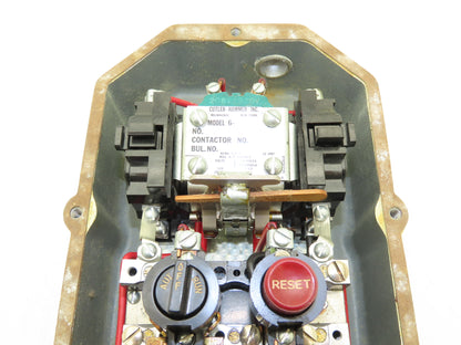 Cutler Hammer 6-1-3 Manual Motor Starter Control Enclosure 10x6.5x6" Haz Loc