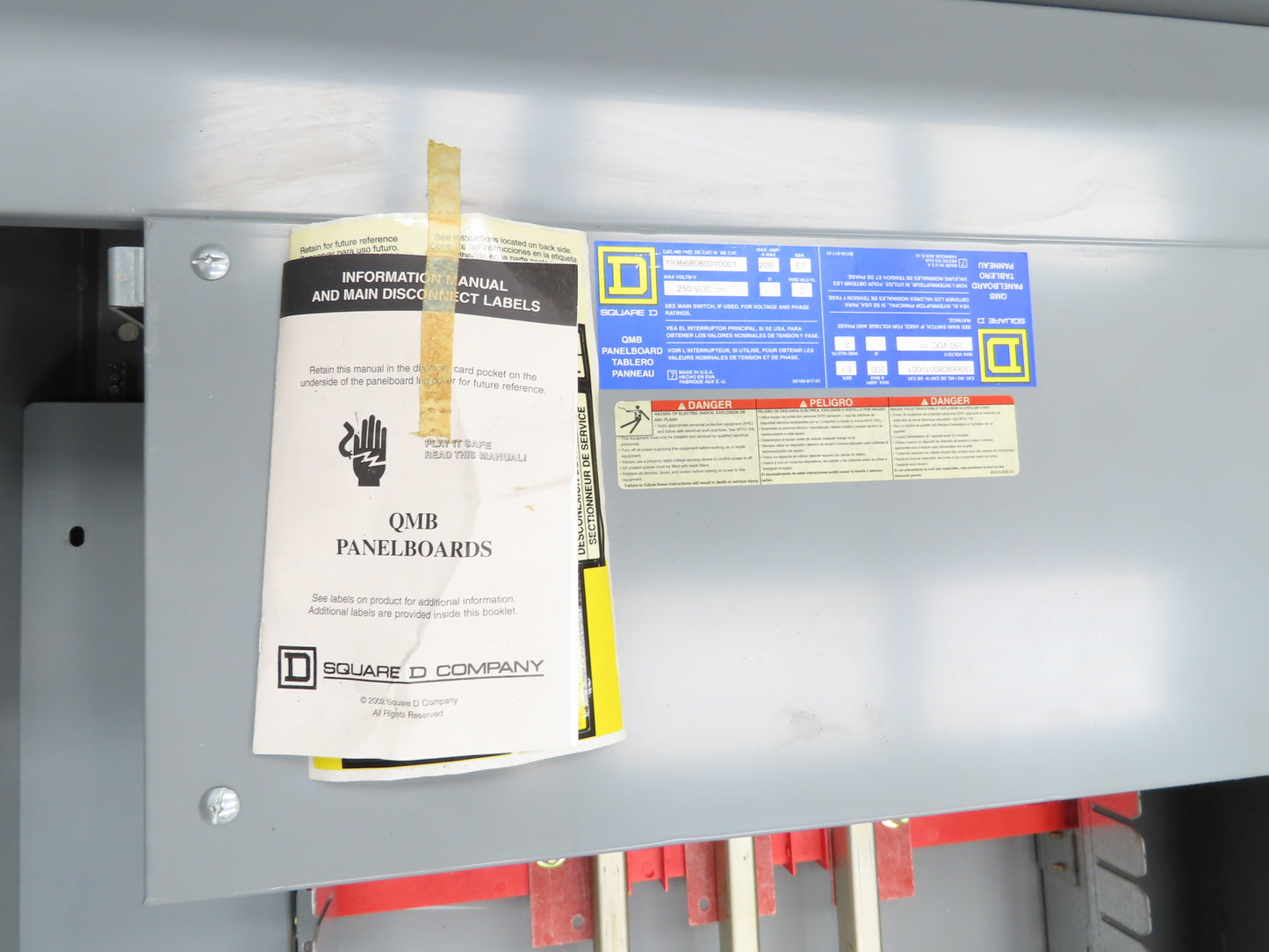 Square D QMB356645WP QMB Panelboard 200A 250VDC Load Center 3R Rainproof