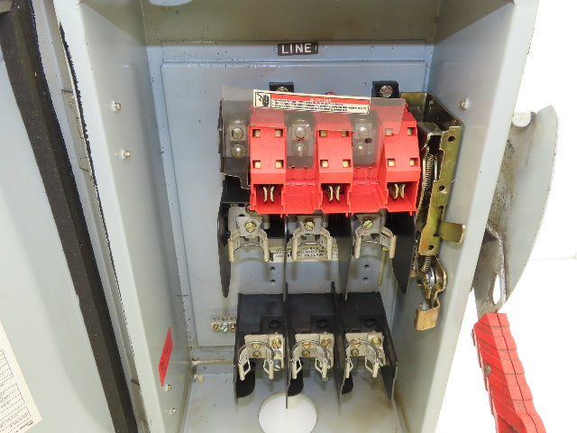 Siemens HF362J Safety Disconnect Switch 60A 3 Pole 600V AC Fusible