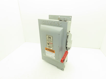 Siemens HF362J Safety Disconnect Switch 60A 3 Pole 600V AC Fusible