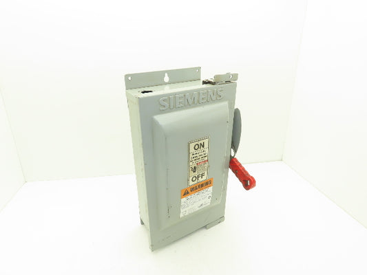 Siemens HF362J Safety Disconnect Switch 60A 3 Pole 600V AC Fusible