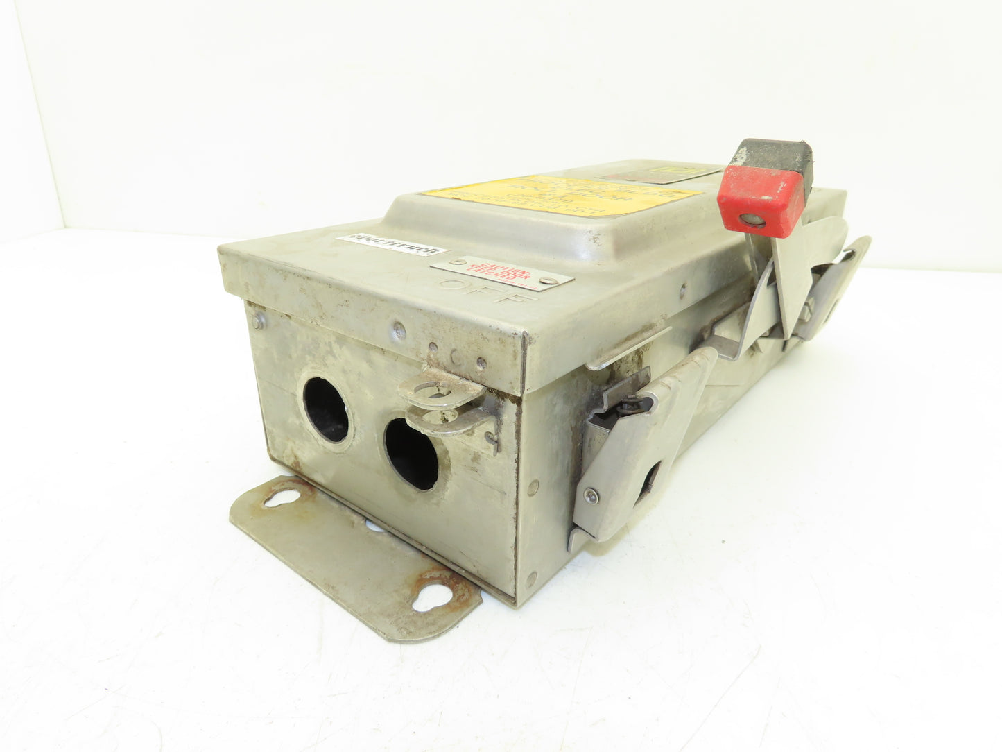 Square D HU361DS Safety Disconnect Switch 30 Amp 600V 3 Pole Non-Fused SS F06