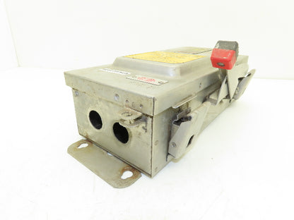 Square D HU361DS Safety Disconnect Switch 30 Amp 600V 3 Pole Non-Fused SS F06