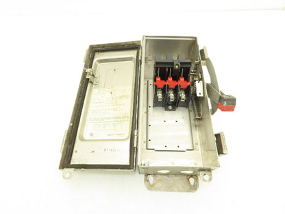 Square D HU361DS Safety Disconnect Switch 30 Amp 600V 3 Pole Non-Fused SS F06