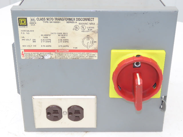 Daykin SK1000G1 Stepdown Power Transformer Disc 1000VA HV 460 LV 115 1PH 8.7A