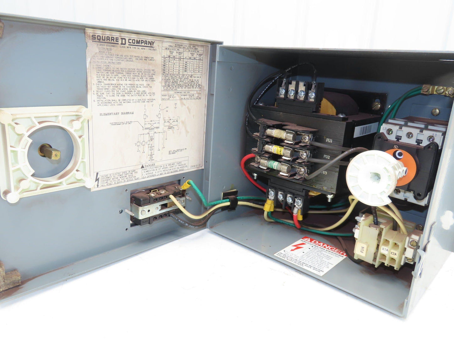 Daykin SK1000G1 Stepdown Power Transformer Disc 1000VA HV 460 LV 115 1PH 8.7A