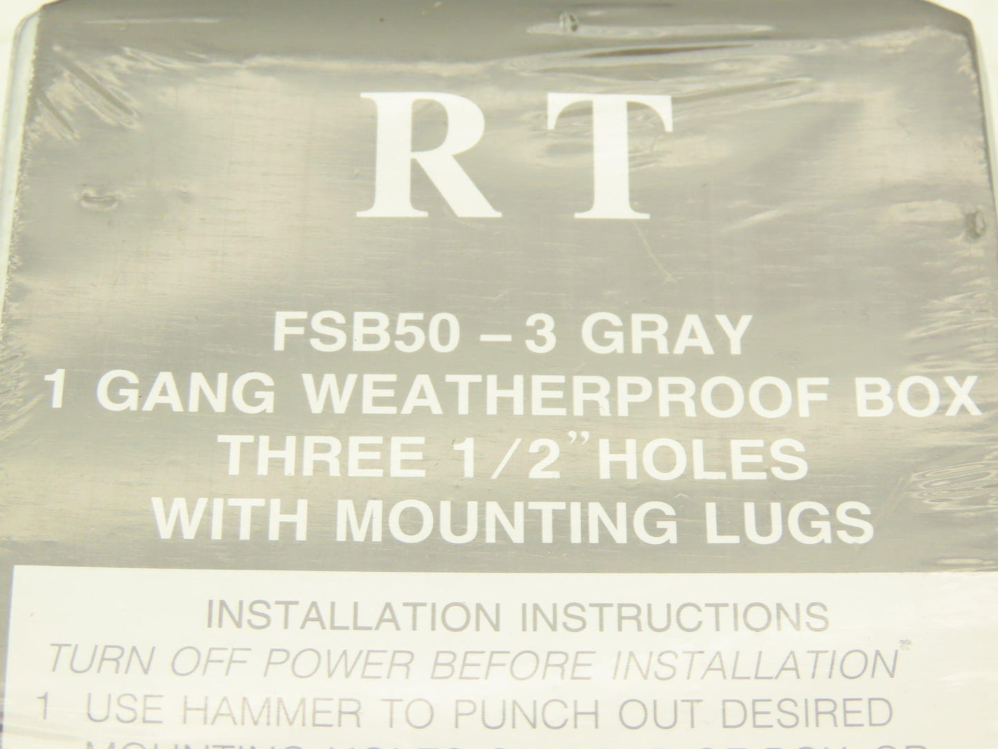 RT FSB50-3 Weatherproof 1-Gang Outlet Box 3-Hole 1/2"NPT  Lot of 20