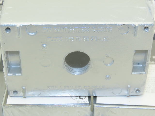 RT FSB50-3 Weatherproof 1-Gang Outlet Box 3-Hole 1/2"NPT  Lot of 20