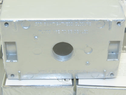 RT FSB50-3 Weatherproof 1-Gang Outlet Box 3-Hole 1/2"NPT  Lot of 20