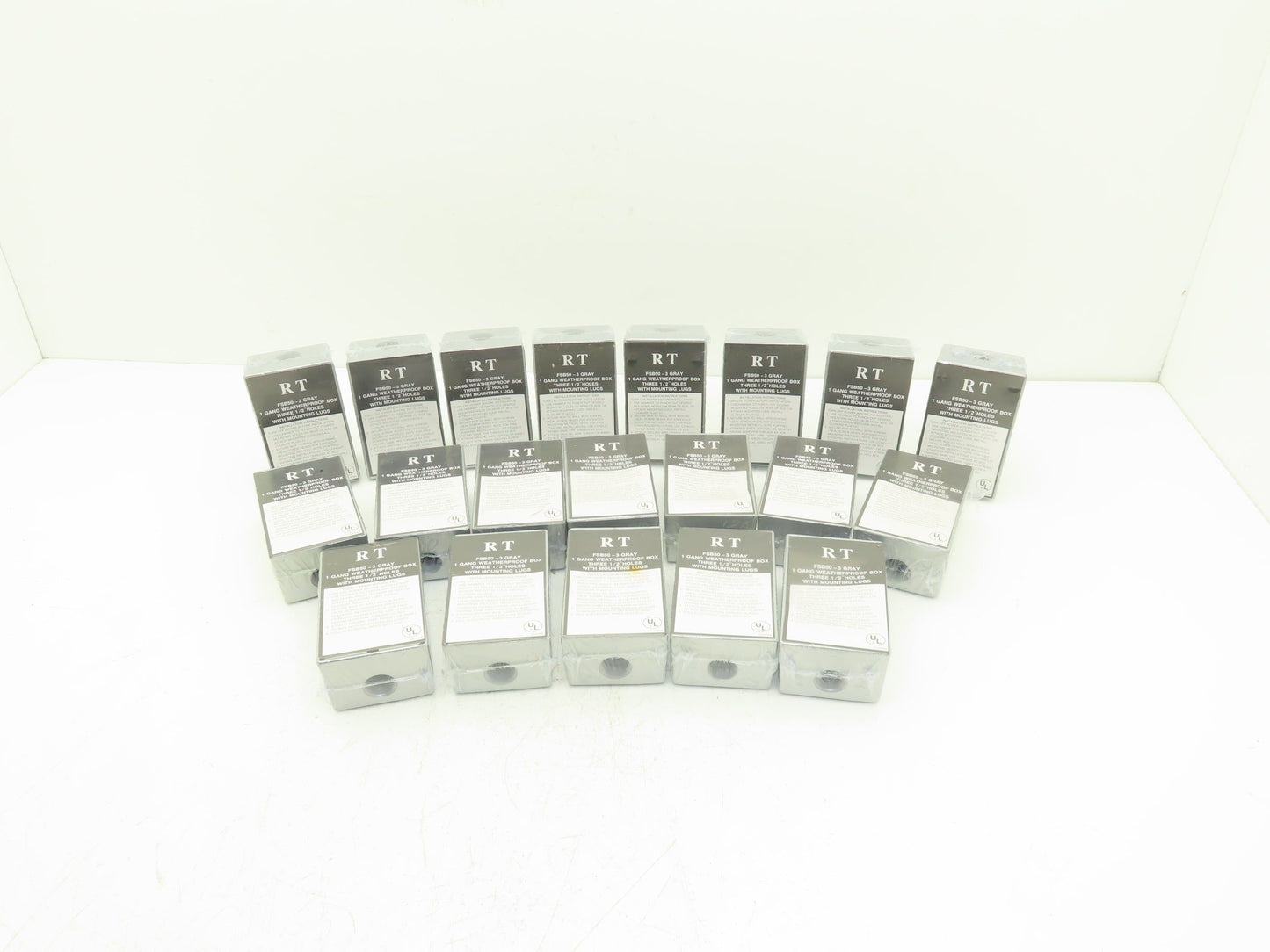 RT FSB50-3 Weatherproof 1-Gang Outlet Box 3-Hole 1/2"NPT  Lot of 20