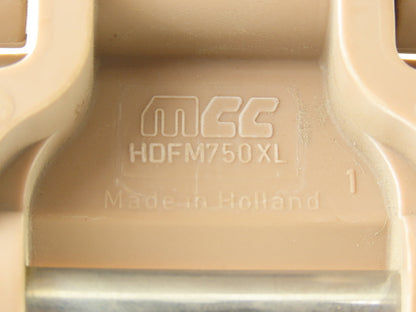 MCC HDFM 750 XL 7.5" TableTop Chain Plastic Conveyor Belt Side-Flex 10' Tan