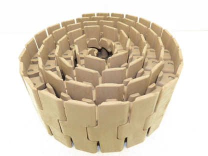 Rexnord 882 TAB 4.5" TableTop Chain Plastic Conveyor Belt Side-Flex 7' 7" Tan