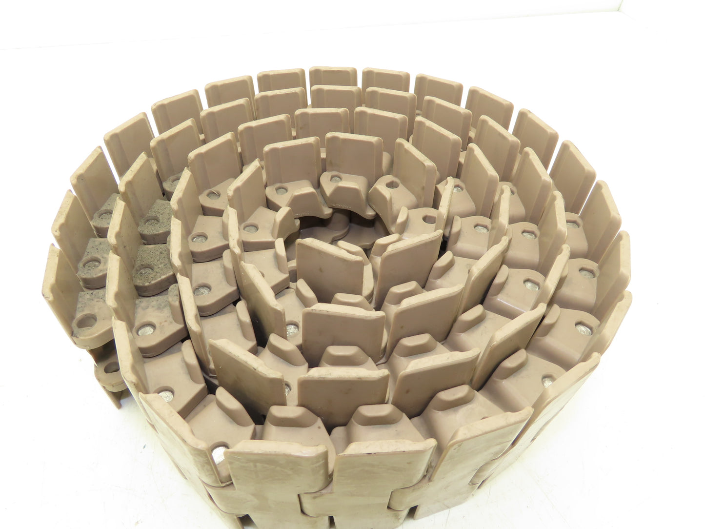 Rexnord 882 TAB 4.5" TableTop Chain Plastic Conveyor Belt Side-Flex 7' 7" Tan