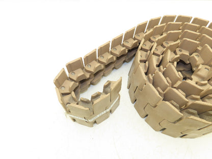 Rexnord 882 TAB 4.5" TableTop Chain Plastic Conveyor Belt Side-Flex 7' 7" Tan