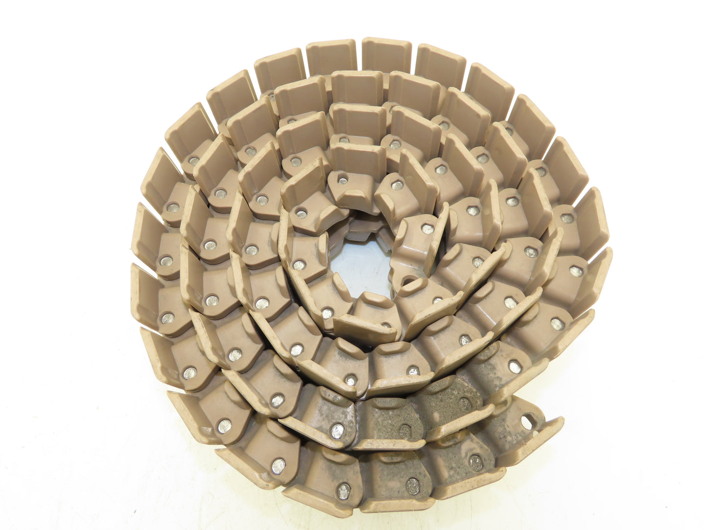 Rexnord 882 TAB 4.5" TableTop Chain Plastic Conveyor Belt Side-Flex 7' 7" Tan