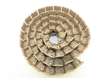 Rexnord 882 TAB 4.5" TableTop Chain Plastic Conveyor Belt Side-Flex 7' 7" Tan
