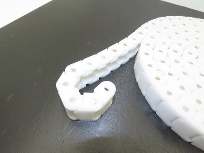 Tsubaki RSP 60P Flat Top Plastic Conveyor Chain White Poly 3/4"Pitch 1.18"W 7'L