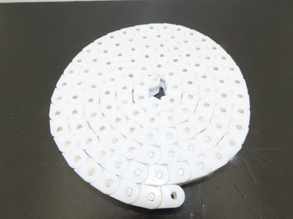 Tsubaki RSP 60P Flat Top Plastic Conveyor Chain White Poly 3/4"Pitch 1.18"W 7'L
