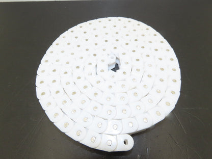 Tsubaki RSP 60P Flat Top Plastic Conveyor Chain White Poly 3/4"Pitch 1.18"W 7'L