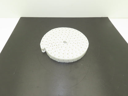 Tsubaki RSP 60P Flat Top Plastic Conveyor Chain White Poly 3/4"Pitch 1.18"W 7'L