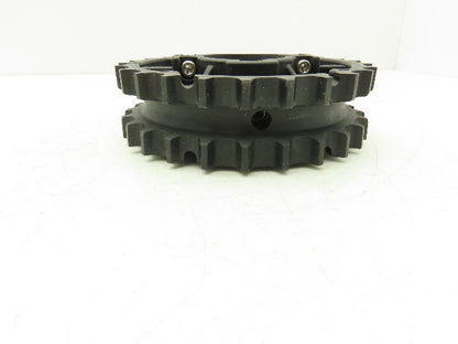 Rexnord NS820-25T-2-1KW-1SS Double Sprocket for TableTop Conveyor Chain 2" Bore